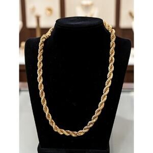 24KGP Rope Chain Italian Necklace